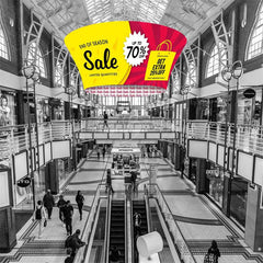 Lofaris Sky Tube Tapered Circle Hanging Banners for Trade Shows