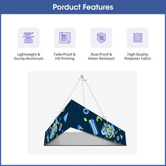 Lofaris Sky Tube Triangle Hanging Banners Displays for Fairs