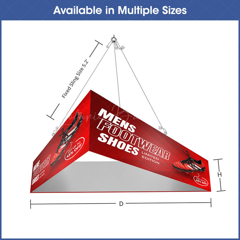 Lofaris Sky Tube Triangle Hanging Banners Displays for Fairs