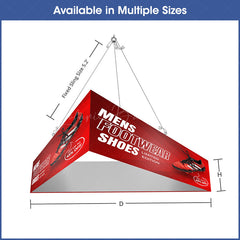 Lofaris Sky Tube Triangle Hanging Banners Displays for Fairs