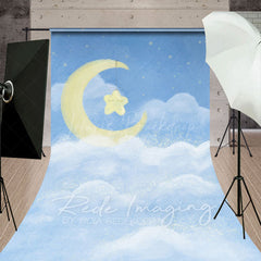Lofaris Sleep Tight Blue Birthday Cake Smash Sweep Backdrop