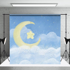 Lofaris Sleep Tight Blue Moon Birthday Cake Smash Backdrop