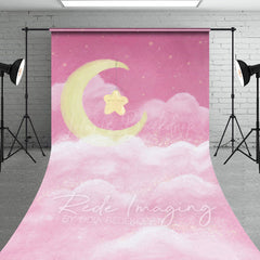 Lofaris Sleep Tight Pink Birthday Cake Smash Sweep Backdrop