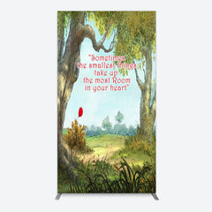 Lofaris Slogan Wild Green Forest Landscape Arch Backdrop