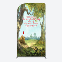 Lofaris Slogan Wild Green Forest Landscape Arch Backdrop
