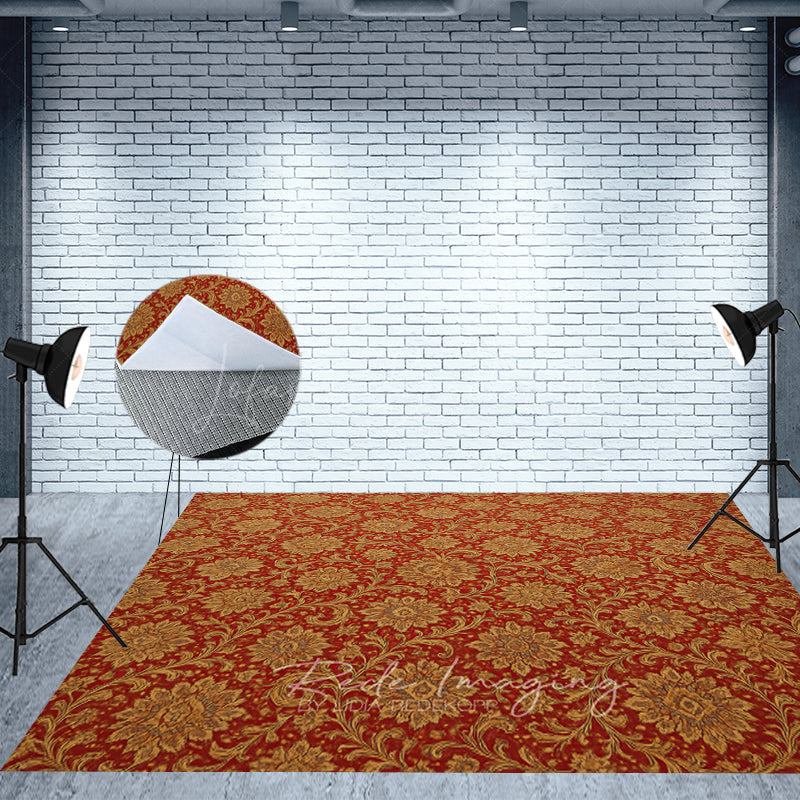 Lofaris Slovakia Floral Repeat Pattern Fabric Floor Backdrop