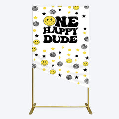 Lofaris Smile Emoticon One Happy Dude Birthday Rectangle Backdrop