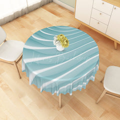 Lofaris Smooth Gradient Blue White Rectangle Tablecloth