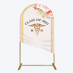 Lofaris Snake Staff Class 2025 Nurse Graduation Arch Backdrop