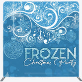 Lofaris Snow Ball Frozen Christmas Tension Fabric Backdrop