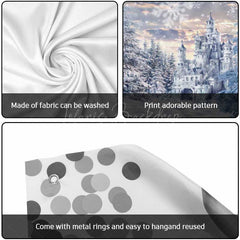 Lofaris Snow White Fairy Castle Forest Garage Door Banner