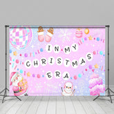 Lofaris Snowflake Disco Ball In My Christmas Era Backdrop