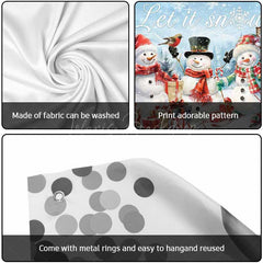 Lofaris Snowman Let It Snow Christmas Garage Door Banner