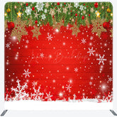 Lofaris Snowy Christmas Shiny Snowflake Pillow Case Backdrop