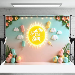 Lofaris Soak Up The Sun Floral Hawaii Beach Summer Backdrop