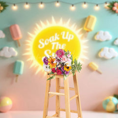 Lofaris Soak Up The Sun Floral Hawaii Beach Summer Backdrop