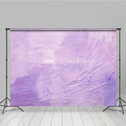 Lofaris Soft Lavender Oil Painting Texture Photography Backdrop Abstract Artistic Portrait Background