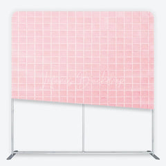 Lofaris Soft Pastel Pink Tile Pattern Square Double-Sided Backdrop Modern Minimalist Design for Photography