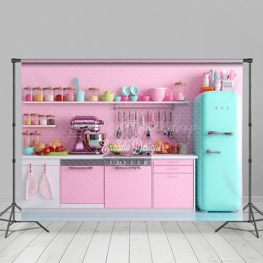 Lofaris Soft Pink Kitchen Display Photography Backdrop