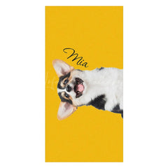 Lofaris Solid Color Custom Pet Photo Beach Towel For Summer