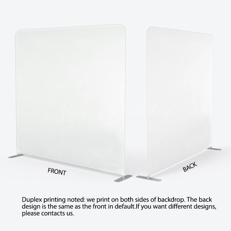 Lofaris Solid Color White Photo Booth Square Pillow Case Backdrop