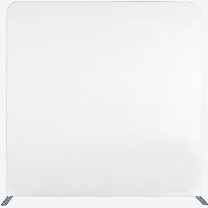 Lofaris Solid Color White Photo Booth Square Pillow Case Backdrop