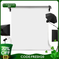 (Ship In 24HR) Solid White Cloth Backdrop Portrait Photography
