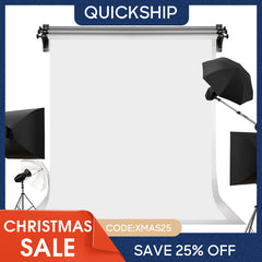 (Ship In 24HR) Solid White Cloth Backdrop Portrait Photography