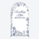 Lofaris Something Blue Before I Do Arch Backdrop for Bridal Shower and Bachelorette Elegant Floral Party Decor