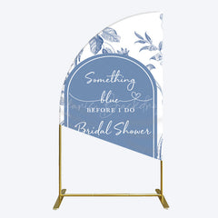 Lofaris Something Blue Before I Do Bridal Shower Half Moon Arch Backdrop