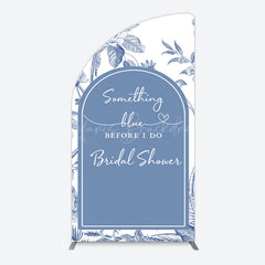 Lofaris Something Blue Before I Do Bridal Shower Half Moon Arch Backdrop