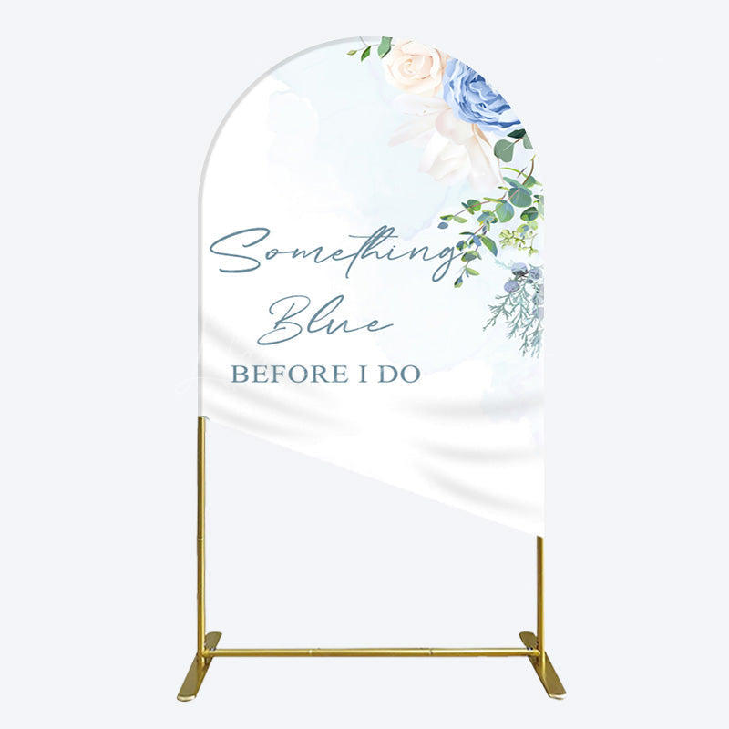 Lofaris Something Blue Before I Do Wedding Arch Backdrop