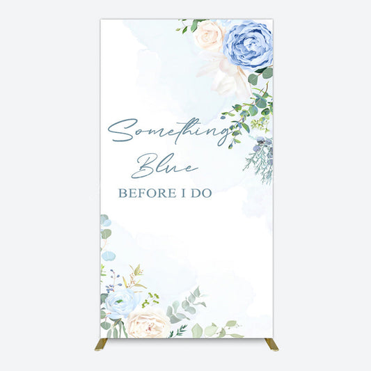 Lofaris Something Blue Before I Do Wedding Rectangle Backdrop