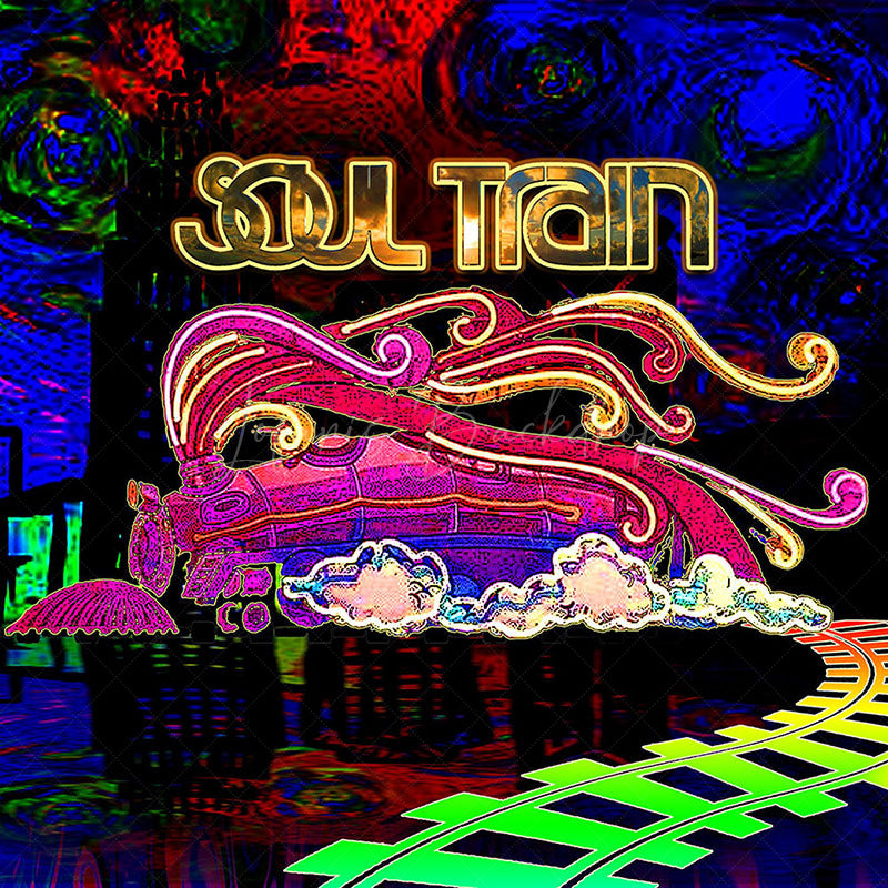 Lofaris Soul Train Photo Booth Disco Party Backdrop