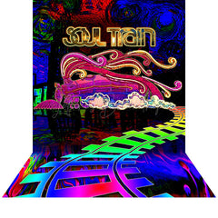 Lofaris Soul Train Photo Booth Disco Party Backdrop
