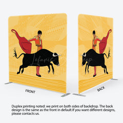 Lofaris Spanish Bullfighting Show Square Tension Backdrop