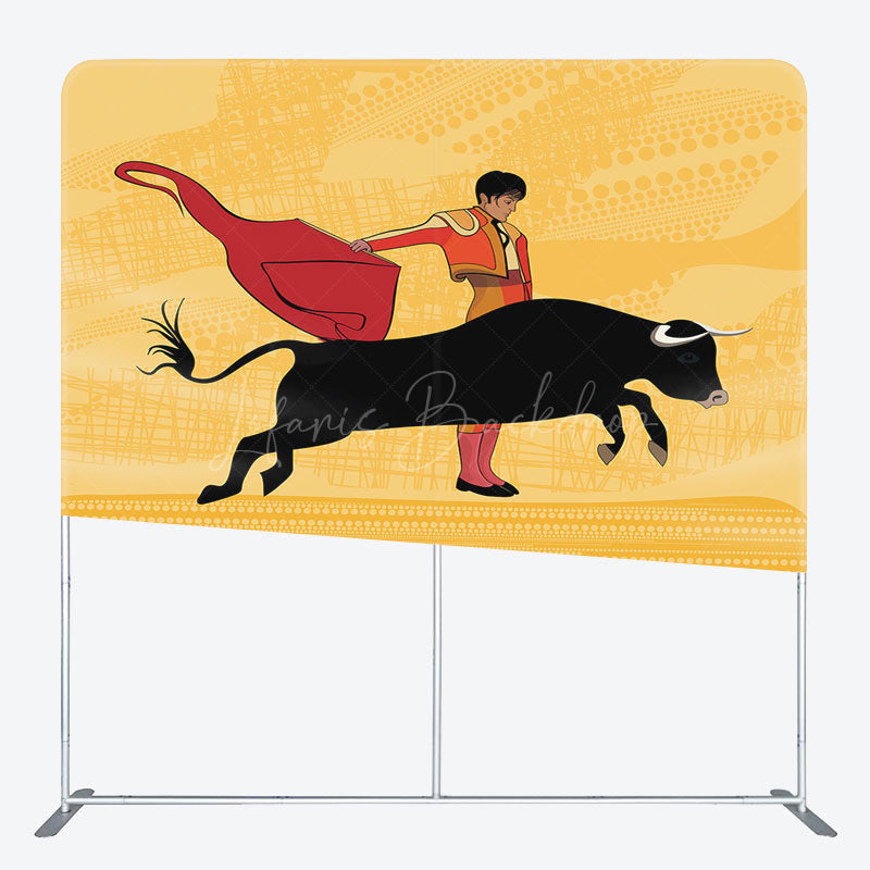 Lofaris Spanish Bullfighting Show Square Tension Backdrop
