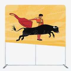 Lofaris Spanish Bullfighting Show Square Tension Backdrop