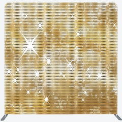 Lofaris Sparkle Gold Sequins Dance Party Pillow Case Backdrop