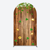Lofaris Sparkle Light Clover Wooden St Patrick Arch Backdrop