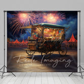 Lofaris Sparkle Sky Vending Cart Independence Day Backdrop