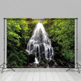 Lofaris Spectacular Waterfall Luxuriant Greenery Backdrop