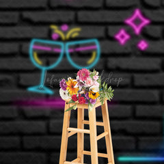 Lofaris Spicy Margarita Neon Sign Bridal Shower Backdrop Bachelorette Party Bar Decor Girls Night Out Photo Prop