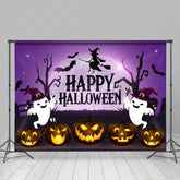 Lofaris Spooky Joyful Halloween Night Ghost Pumpkin Backdrop