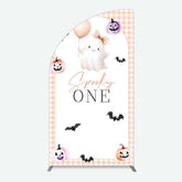 Lofaris Spooky One Boo 1St Halloween Birthday Half Moon Arch Backdrop