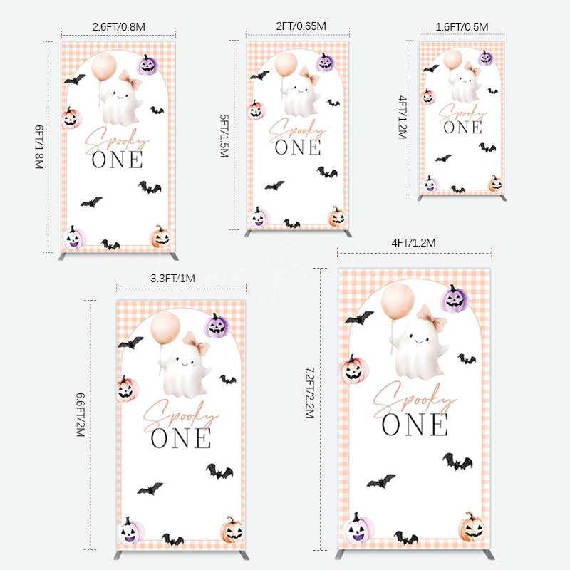 Lofaris Spooky One Boo 1St Halloween Birthday Rectangle Backdrop
