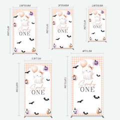 Lofaris Spooky One Boo 1St Halloween Birthday Rectangle Backdrop