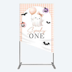 Lofaris Spooky One Boo 1St Halloween Birthday Rectangle Backdrop