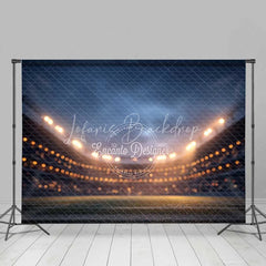 Lofaris Sports Stadium Night Game Backdrop Bright Lights Bokeh Effect Dynamic Event Photography