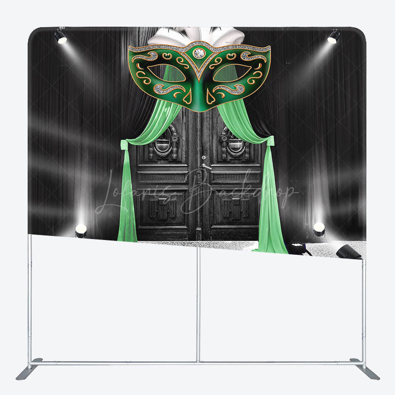 Lofaris Spotlight Black Door Masquerade Pillow Case Backdrop